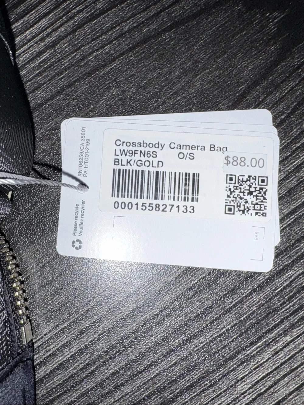Lululemon Black Crossbody Camera Bag
